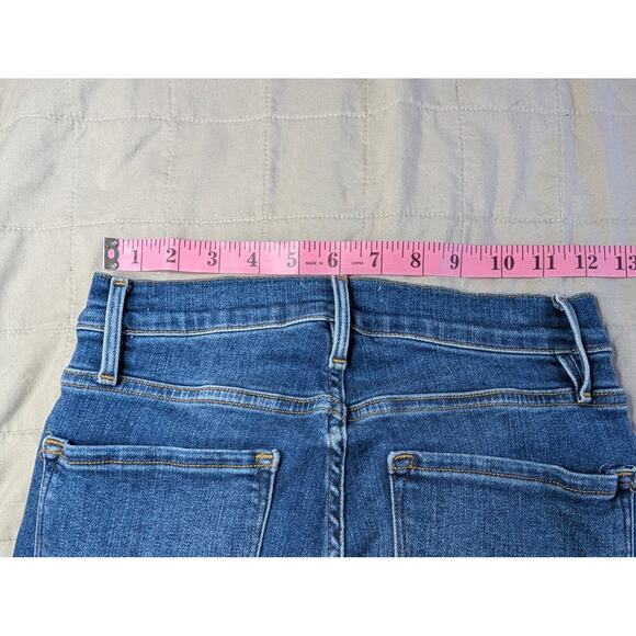 Frame Denim London Los Angeles Skinny Jeans Slit Ankle Medium Wash Size 26 - Picture 6 of 8